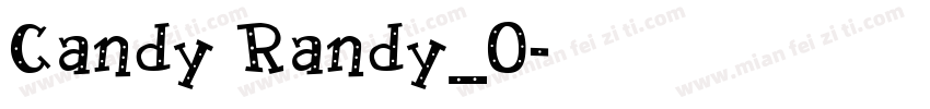 Candy Randy_0字体转换